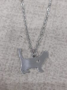 Collana unisex pendente gatto 304